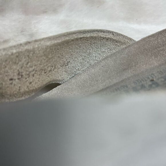 Mephisto Leather off white thong cork wedge sandals with floral accent EUR 38 - Picture 7 of 9